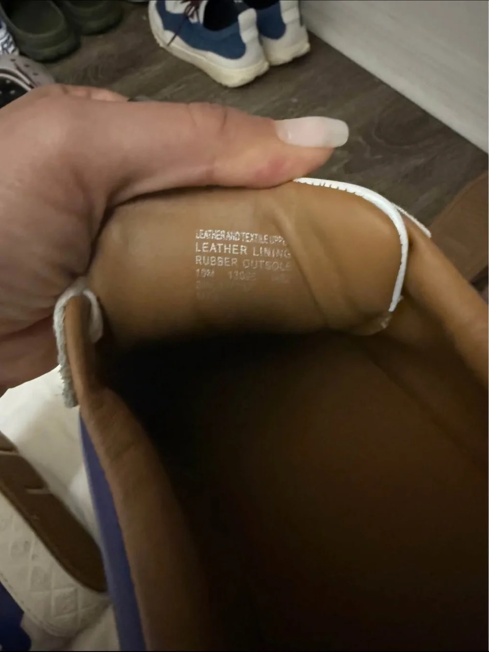 Tory Burch White Canvas Sneakers with Blue Heel and Tan Lining